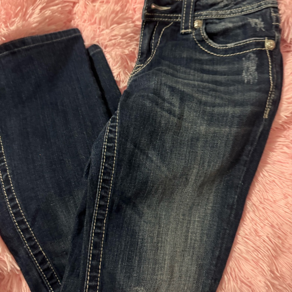 Miss Me Dark Blue Flare Jeans